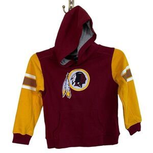 NFL Team Apparel Washington Redskins Youth Kids Pull Over Hoodie Size L-7 NWT
